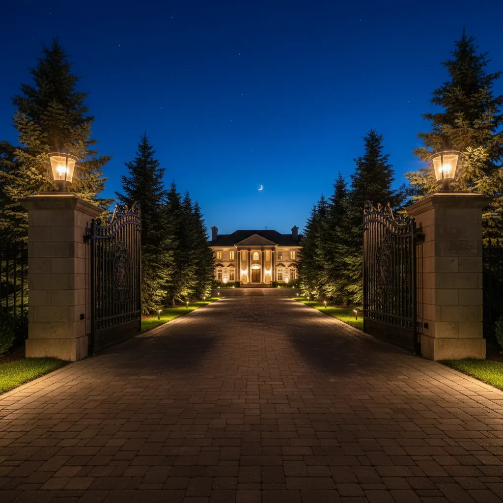 Castlemore Gated Drive Approach