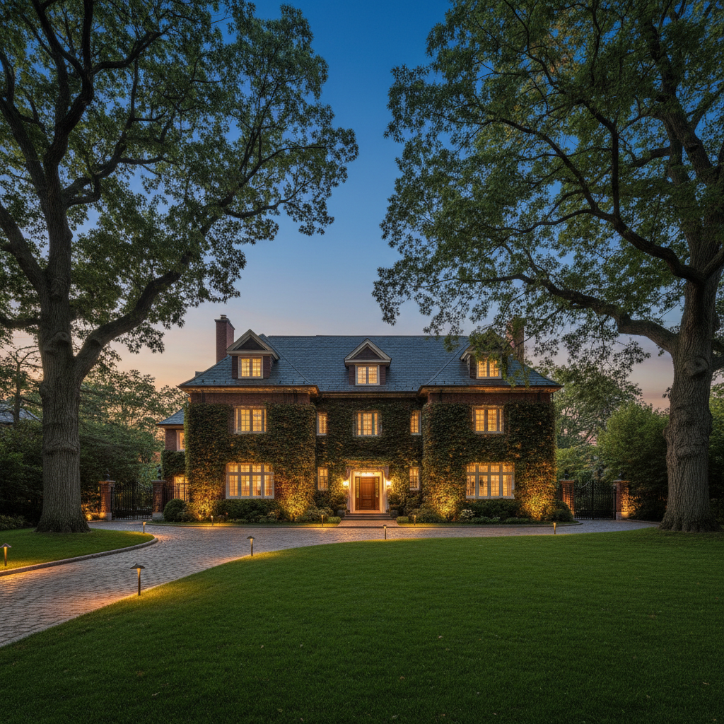 Landscape lighting installation in Toronto