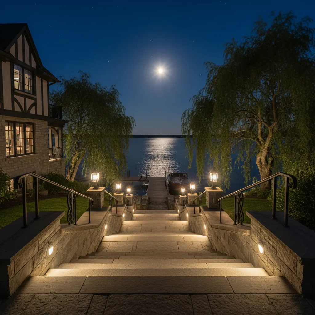 Roseland Lakefront Terrace Stairs