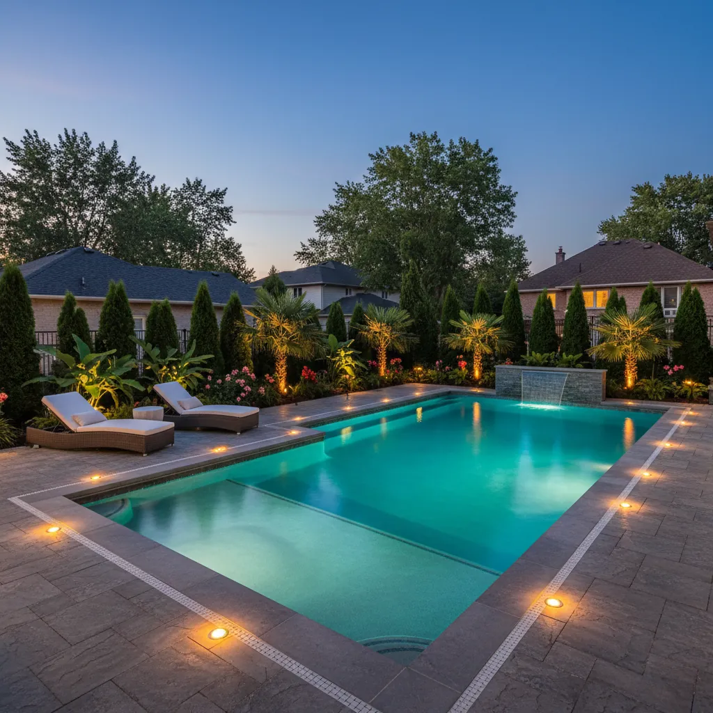 Professional pool lighting in Toronto
