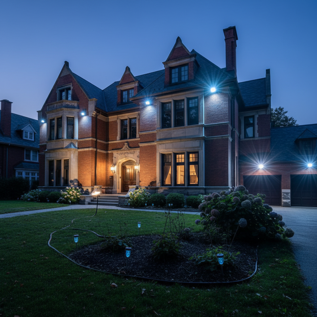 Tree and shrub uplighting in Toronto